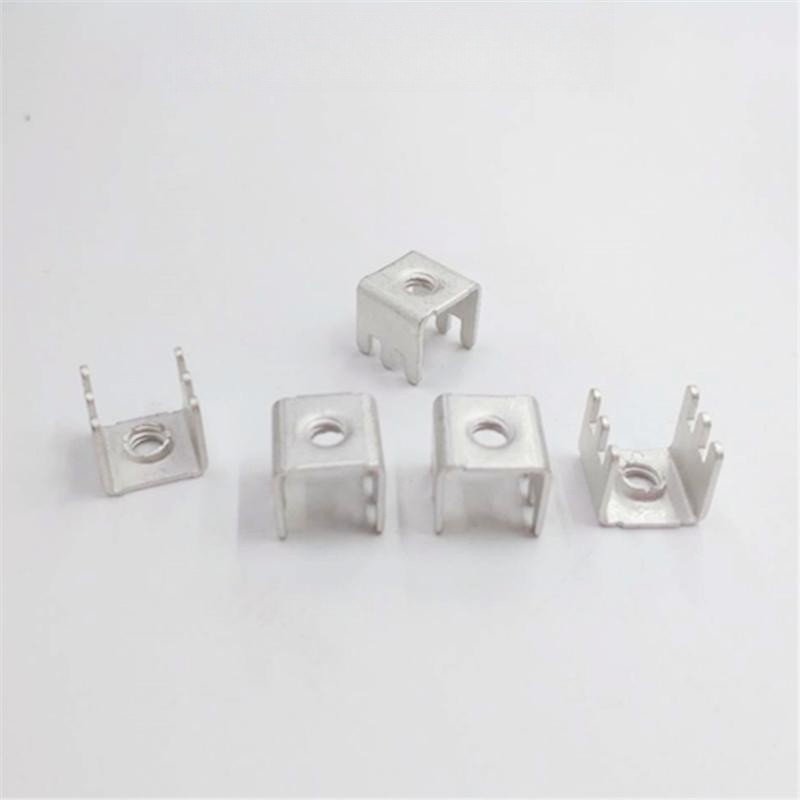 PCB4M4 welding terminal circuit board terminal base plate fixed base 6P metal pin hardware connector
