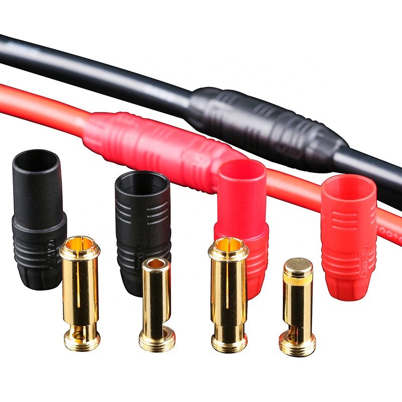 Original Amass AS150 Male Female 7mm Antispark 200A Connector Gold-Plating 7.0mm AS150 Anti Spark Bullet Terminal Plug Connector