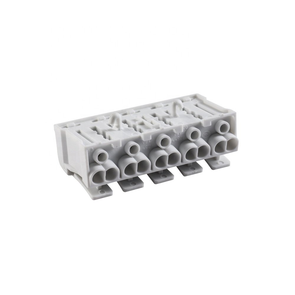 Hot sales DG238-10.0 2P/3P/4P/5poles spring terminal block 923 quick push in wire terminal block connector for Lamp lighting