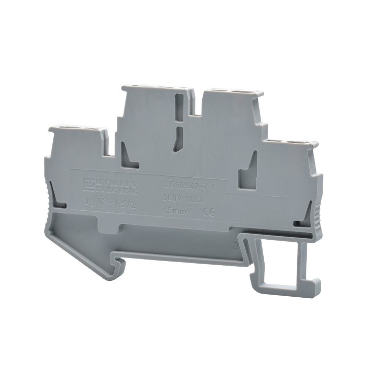 CE,TUV Electrical Wire Connector Connector Factory Price Double Level Spring Cage Self-locking DIN Rail Pluggable Terminal Blocks PA66