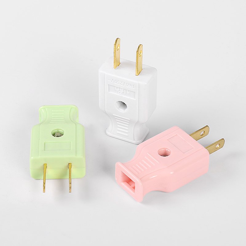 Wholesale Thailand Plug Cambodia Plug 2 Pin Top Plug Electrical Pug Wire Connector Three Colors