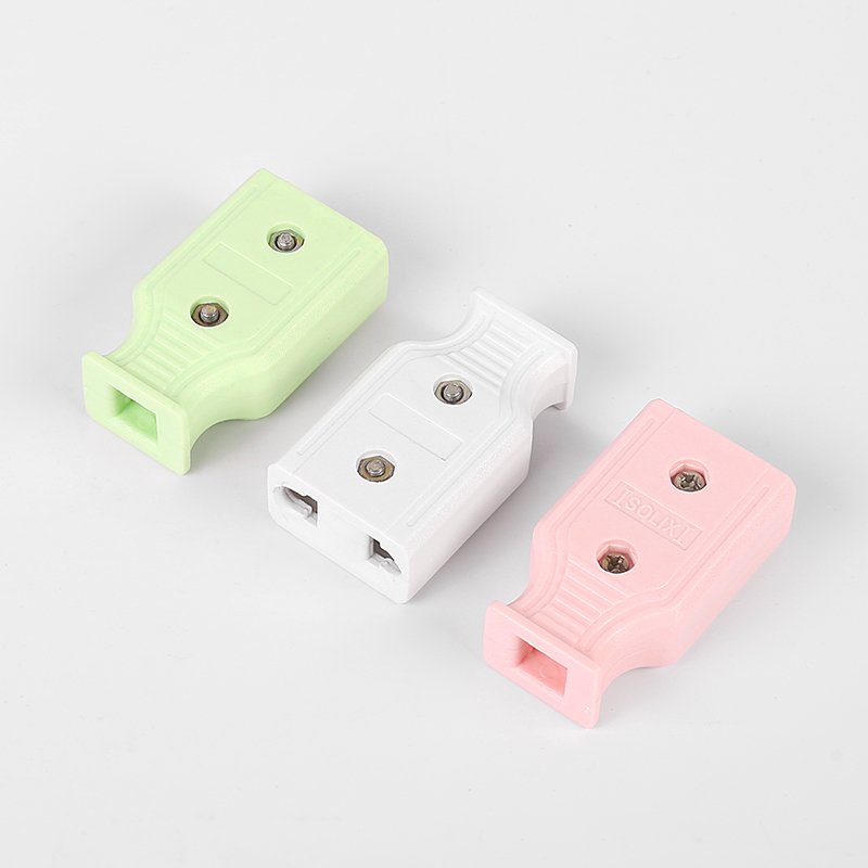 Wholesale Thailand Plug Cambodia Plug 2 Pin Top Plug Electrical Pug Wire Connector Three Colors