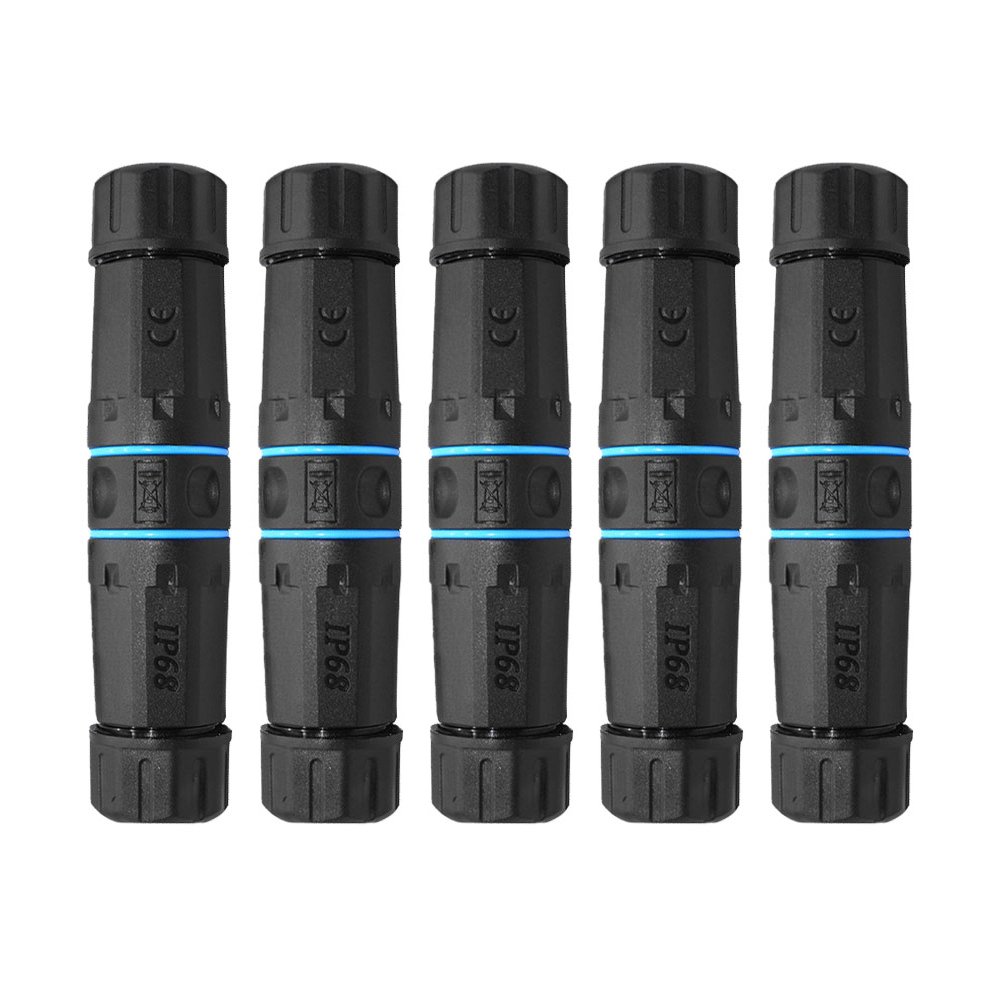 IP68 Waterproof RJ45 Ethernet LAN Connector Dual RJ45 Female CAT6 STP Shield Outdoor Waterproof Connector