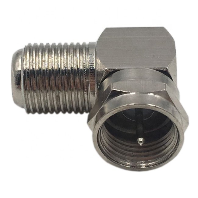 right angle 90 degree F connector Adapter for RF coaxial cable