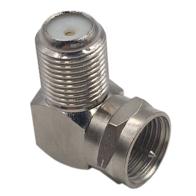 right angle 90 degree F connector Adapter for RF coaxial cable