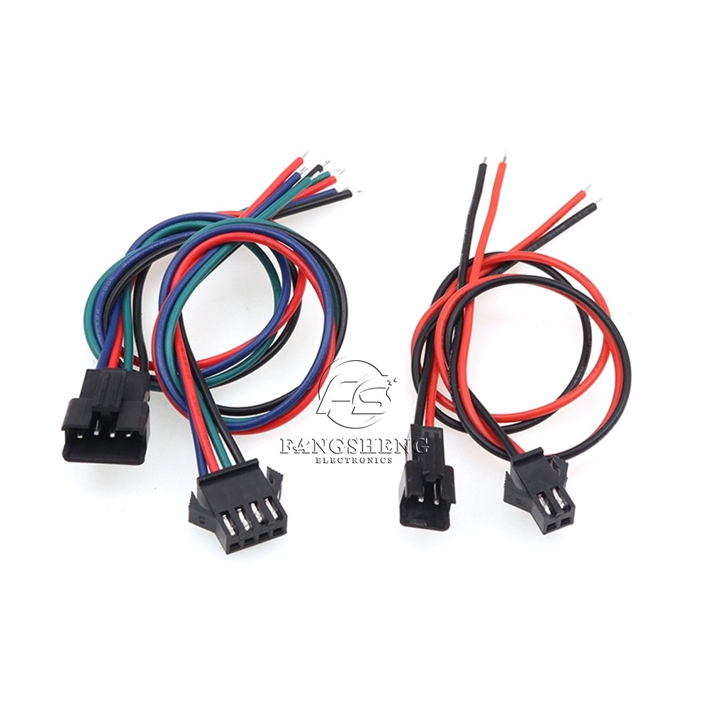 2P 3P 4P Wiring Harness SM2.54 Connector Wire Led Plug Male Female Connectors LED Strip Strips Cable 2.54mm