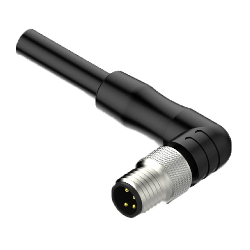 Waterproof Ip67 Female Straight 3pin M8 Circular Connector With Molding Cable Suitable For Customized Any Length