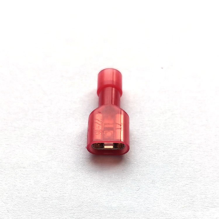 Good Price FDFN2-250 AWG16-14 Female Fully Insulated Connector Electrical Spade Nylon Wire Disconnect terminals