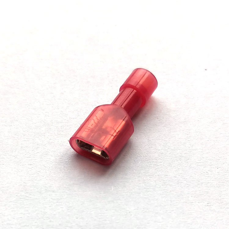 Good Price FDFN2-250 AWG16-14 Female Fully Insulated Connector Electrical Spade Nylon Wire Disconnect terminals