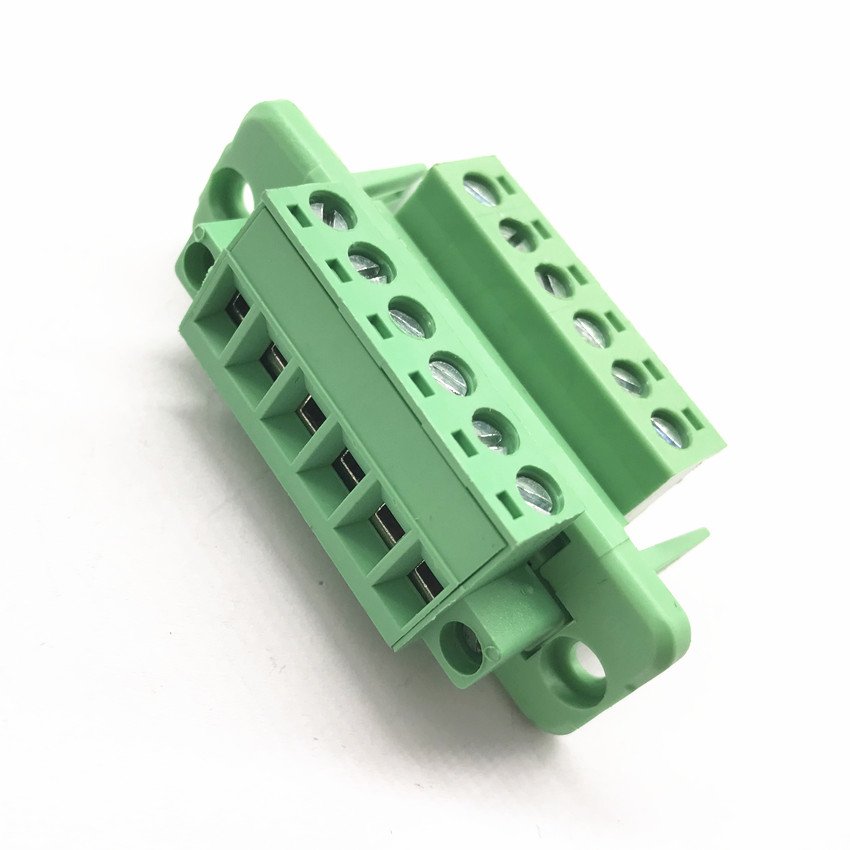 2EDGKR-5.08 wire terminal blocks 2EDGRKM male female pluggable terminal blocks connector 5.08 mm pitch with flange