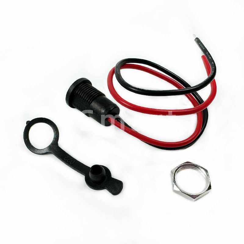 5.5 x 2.1mm DC Female Jack 50V Socket Power Panel Mount Solder Connector With Cable 5.5*2.1 DC-022X