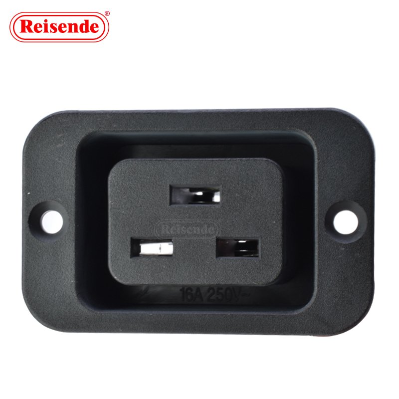 Lockable Pdu Receptacle Iec Inlet Ac 250v 16a Iec 320 C19 Panel Mount Plug Connector Socket