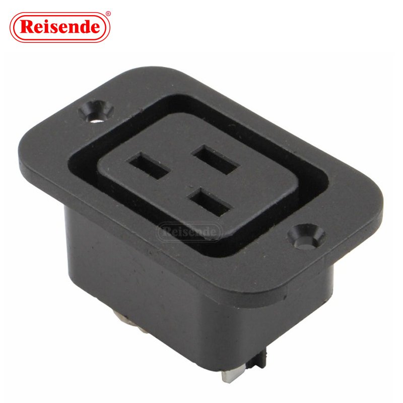 Lockable Pdu Receptacle Iec Inlet Ac 250v 16a Iec 320 C19 Panel Mount Plug Connector Socket