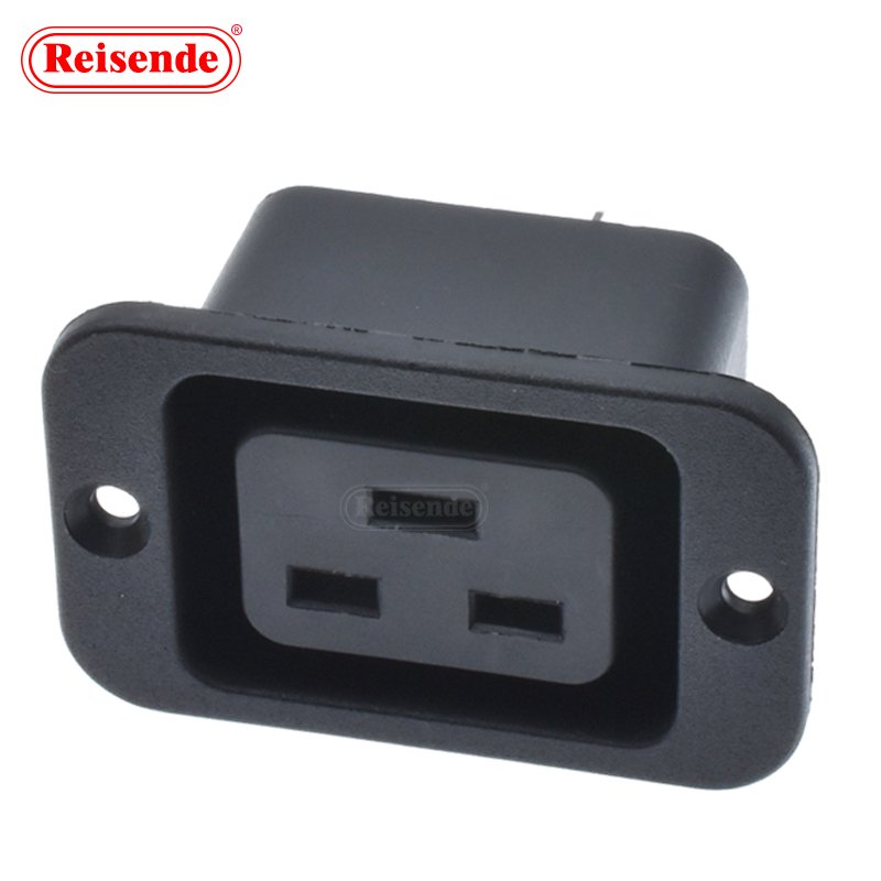 Lockable Pdu Receptacle Iec Inlet Ac 250v 16a Iec 320 C19 Panel Mount Plug Connector Socket