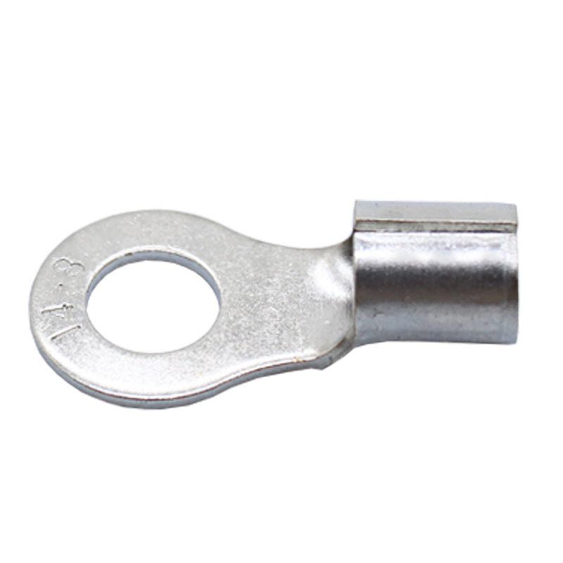 RNB Electrical O Type Non-Insulated Crimp Wire Connectors Brass Copper Tinned Naked Ring Spade Terminals