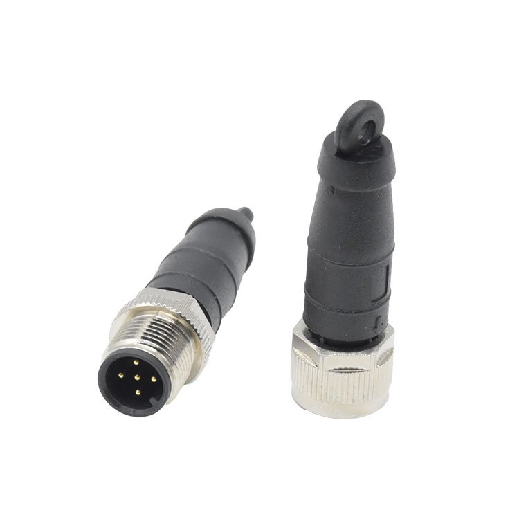 Connector supplier Terminator M12 5pin connector Screw type Male Female Waterproof NMEA2000 M12 A code connector
