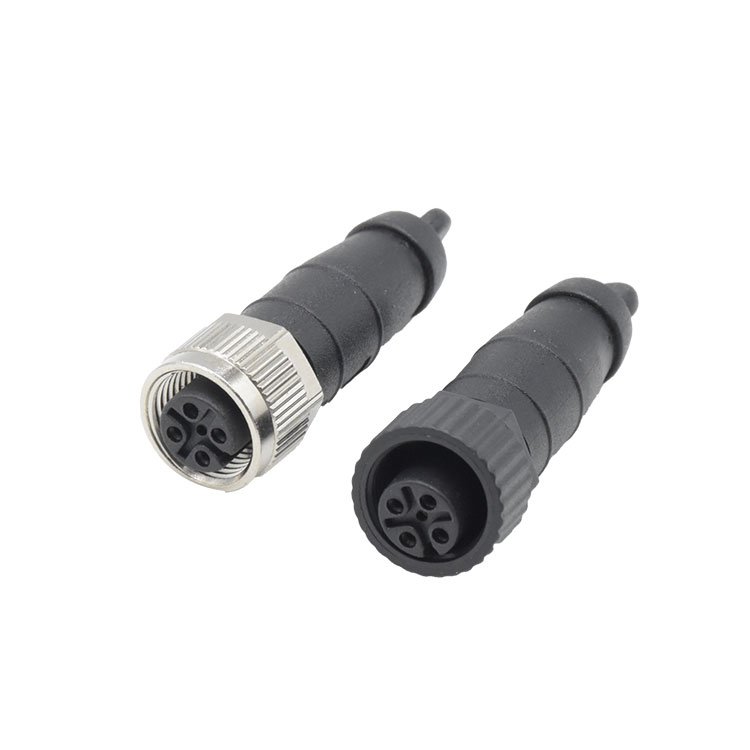 Connector supplier Terminator M12 5pin connector Screw type Male Female Waterproof NMEA2000 M12 A code connector