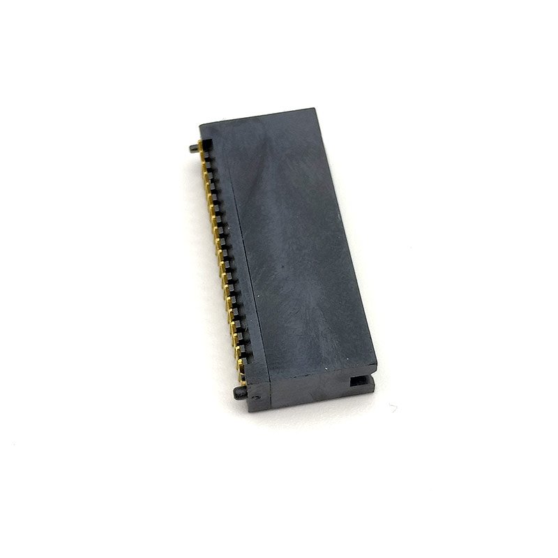 Best quality 1.27mm pitch smt box header connector pcb 2-40 Pin Right Angle dual row R/A type gold flash