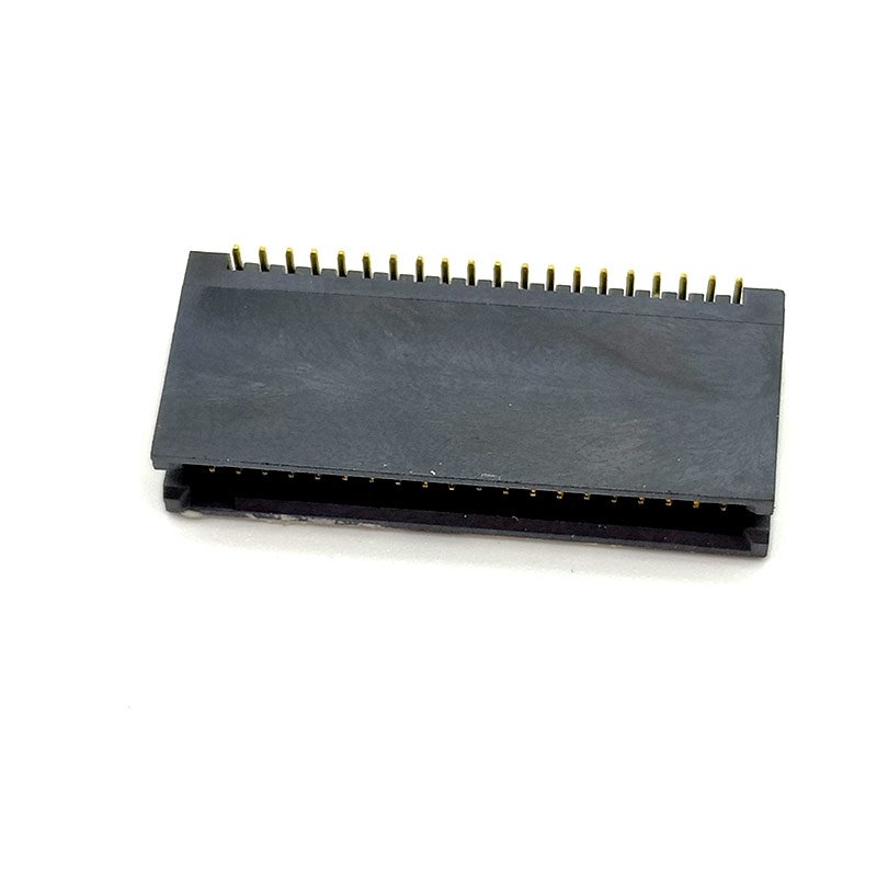 Best quality 1.27mm pitch smt box header connector pcb 2-40 Pin Right Angle dual row R/A type gold flash