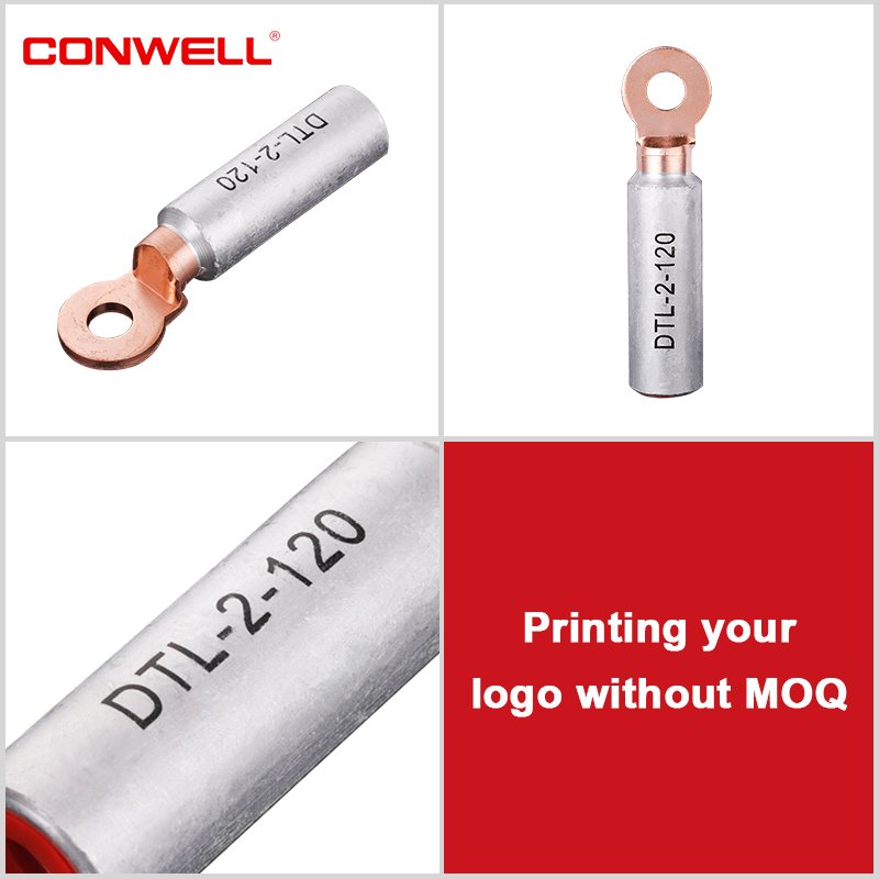 Bimetal cable lug DTL type copper and aluminum dtl terminal lug crimped connector