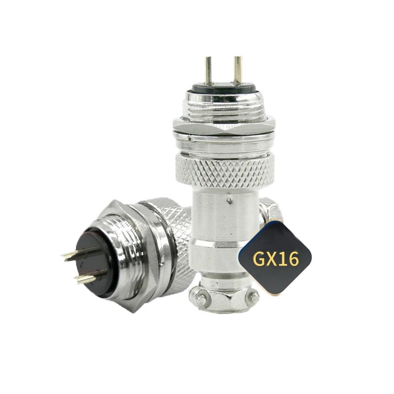 GX16 Reverse Type Aviation Connector 16mm Male Female Plug Socket 2 3 4 5 6 7 8 Pin Metal Circular Connector