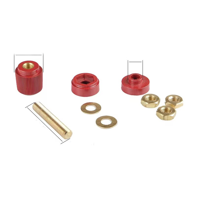 high voltage Red and Black PSU terminal binding connector M5 M6 M8 M10 male plug screw Battery connectors terminal