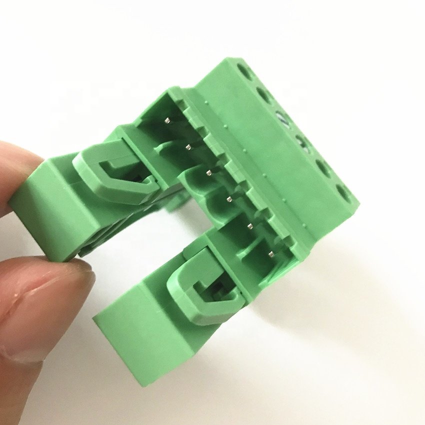 Rail terminal block 5.0/5.08 mm pitch male female plug in terminal blocks