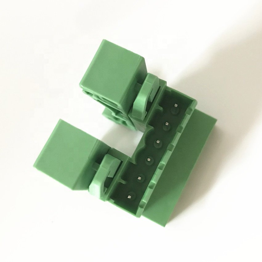 Rail terminal block 5.0/5.08 mm pitch male female plug in terminal blocks