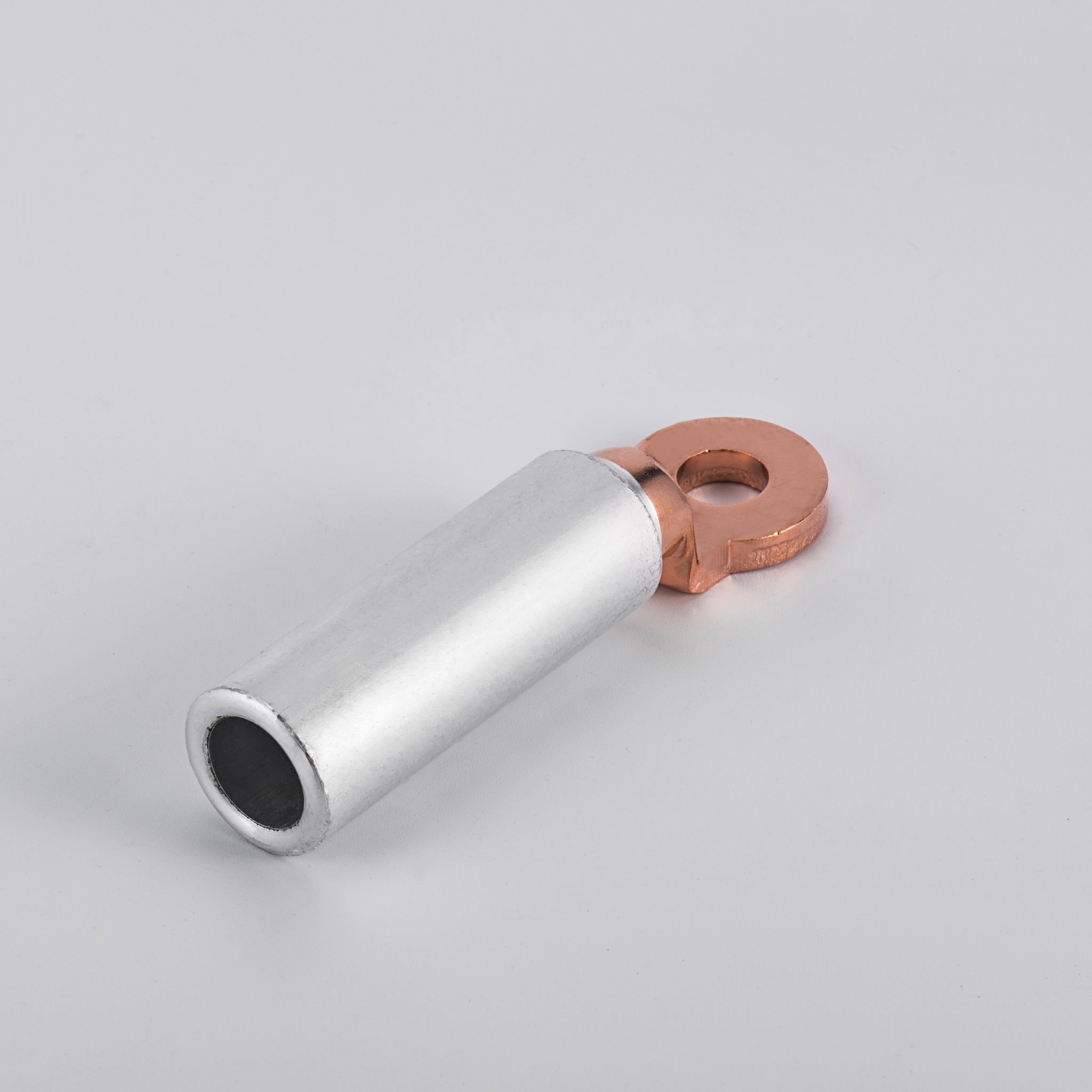 WZUMER Bimetallic Copper Electric Lug Cable Ring Insulated Terminal Aluminium Compress Type Crimped Connector Lug DTL2