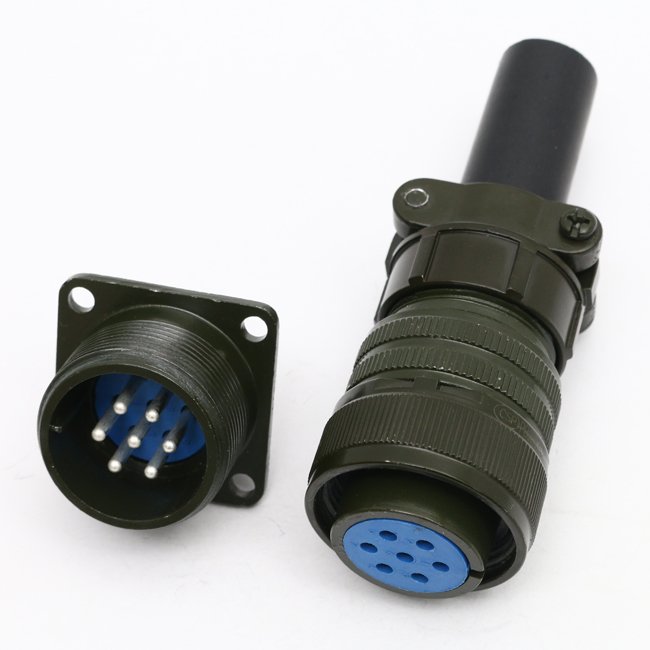 JL5-14TJ, JL5-14ZKP 10A 500V gold plated connector Railway crimp contacts bayonetock connector