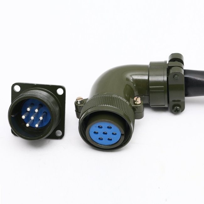 JL5-14TJ, JL5-14ZKP 10A 500V gold plated connector Railway crimp contacts bayonetock connector