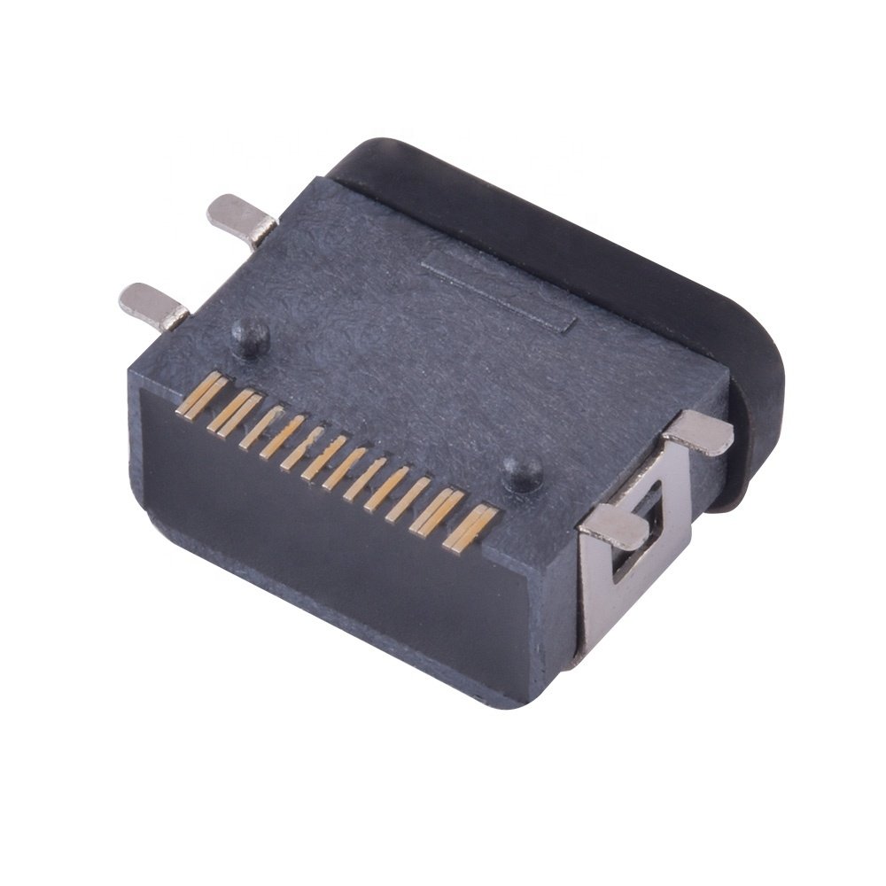 USB Type-C 16pin SMD Watertightness Interface Ip66 SMT Waterproof USB C Connector