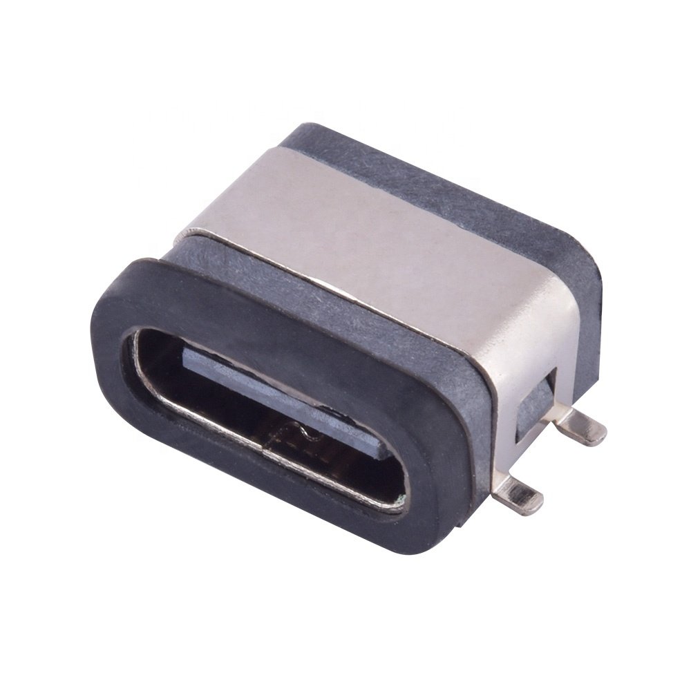 USB Type-C 16pin SMD Watertightness Interface Ip66 SMT Waterproof USB C Connector