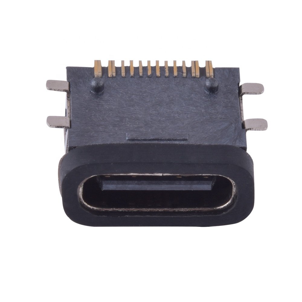 USB Type-C 16pin SMD Watertightness Interface Ip66 SMT Waterproof USB C Connector