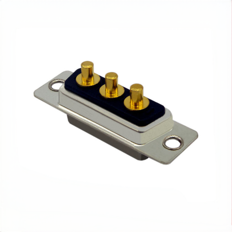 D-SUB 3w3 high current direct insertion male solid core gold-plated VGA serial power supply motherboard equipment connector