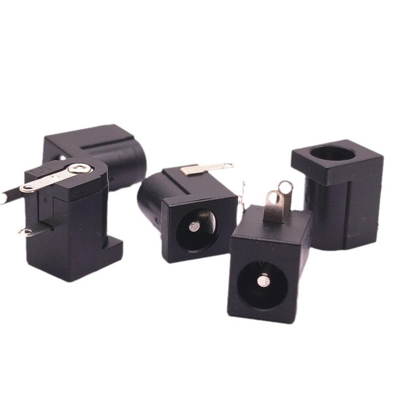 DC Jack Female Connector 5.5 *2.1 mm 5521 DC Jack Three Pin Plug Socket 2.1x 5.5mm Vertical Jack Socket DC Connector 2.1 x 5.5mm