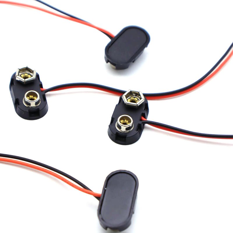Shenzhen Factory direct sale Custom Made T type 9 volt battery connector clip 9v battery snap Clip holder
