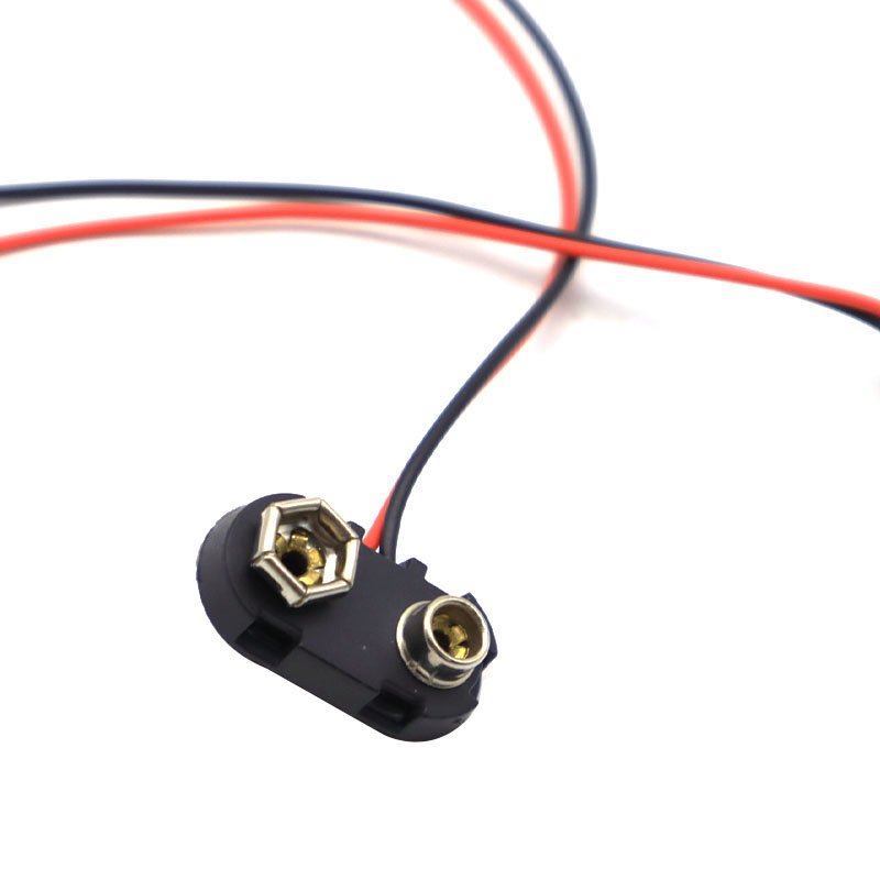 Shenzhen Factory direct sale Custom Made T type 9 volt battery connector clip 9v battery snap Clip holder
