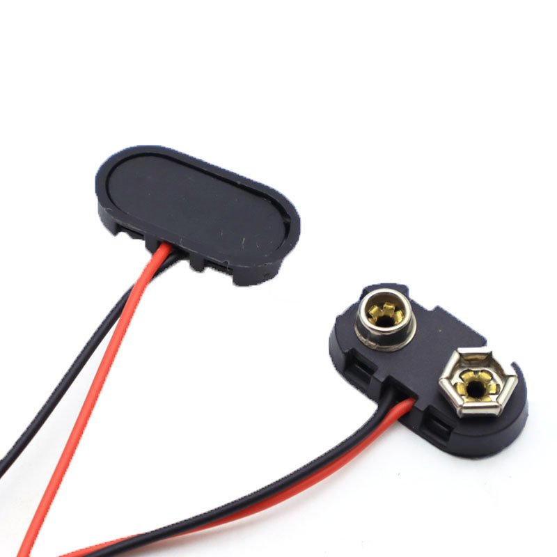 Shenzhen Factory direct sale Custom Made T type 9 volt battery connector clip 9v battery snap Clip holder