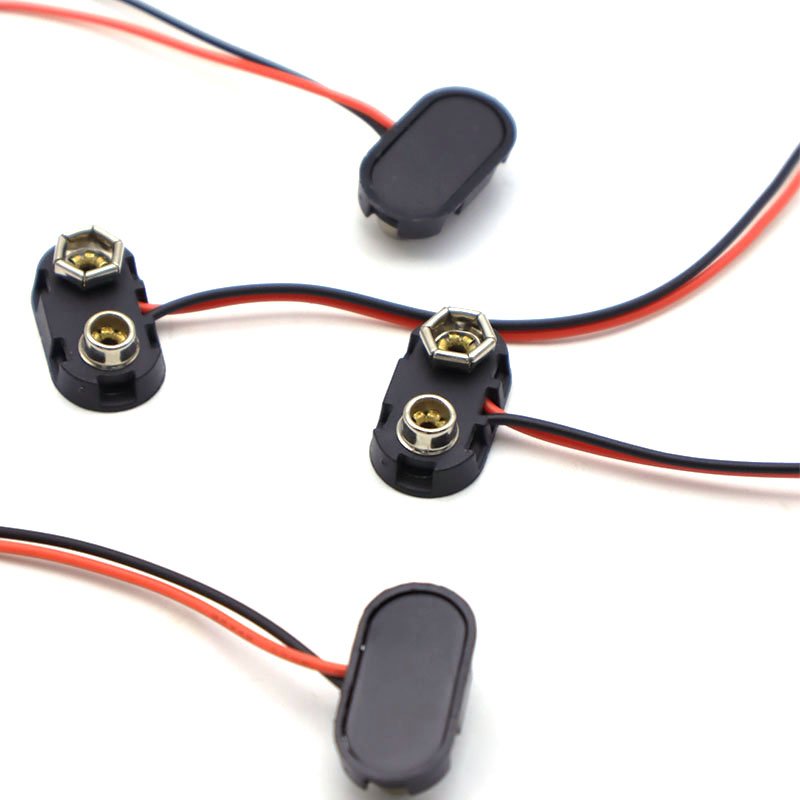 Shenzhen Factory direct sale Custom Made T type 9 volt battery connector clip 9v battery snap Clip holder