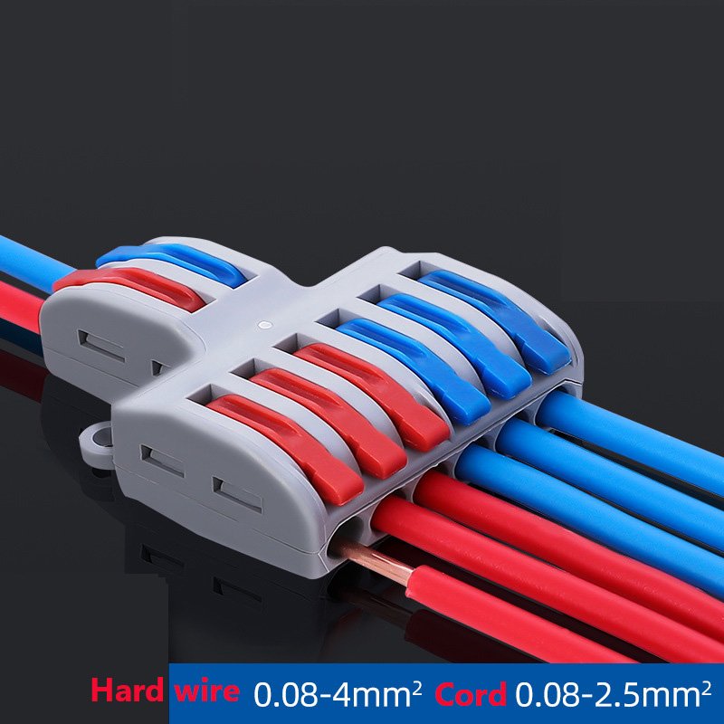 Wire Tube Lamp Connector and Home Improvement Artifact SPL-62 42 Two-in-six-out Quick Terminal Block DIY Kit
