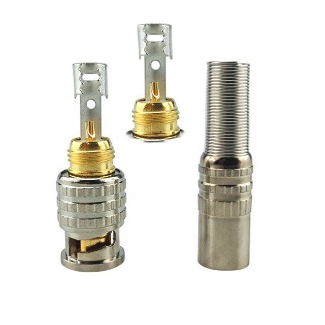 HD Network Digital Cable TV Connector Plus Nimei BNC Connector Plated American Style 75-5 Adapter Gold Alloy Male ROHS 50 Ohm RY