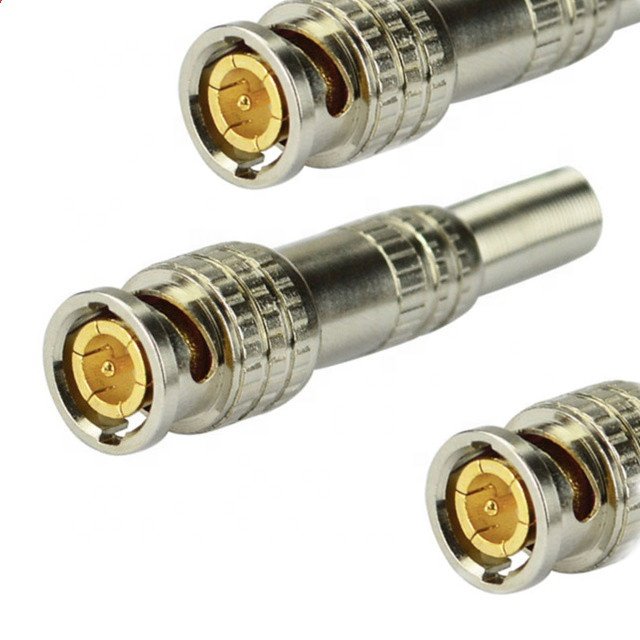 HD Network Digital Cable TV Connector Plus Nimei BNC Connector Plated American Style 75-5 Adapter Gold Alloy Male ROHS 50 Ohm RY