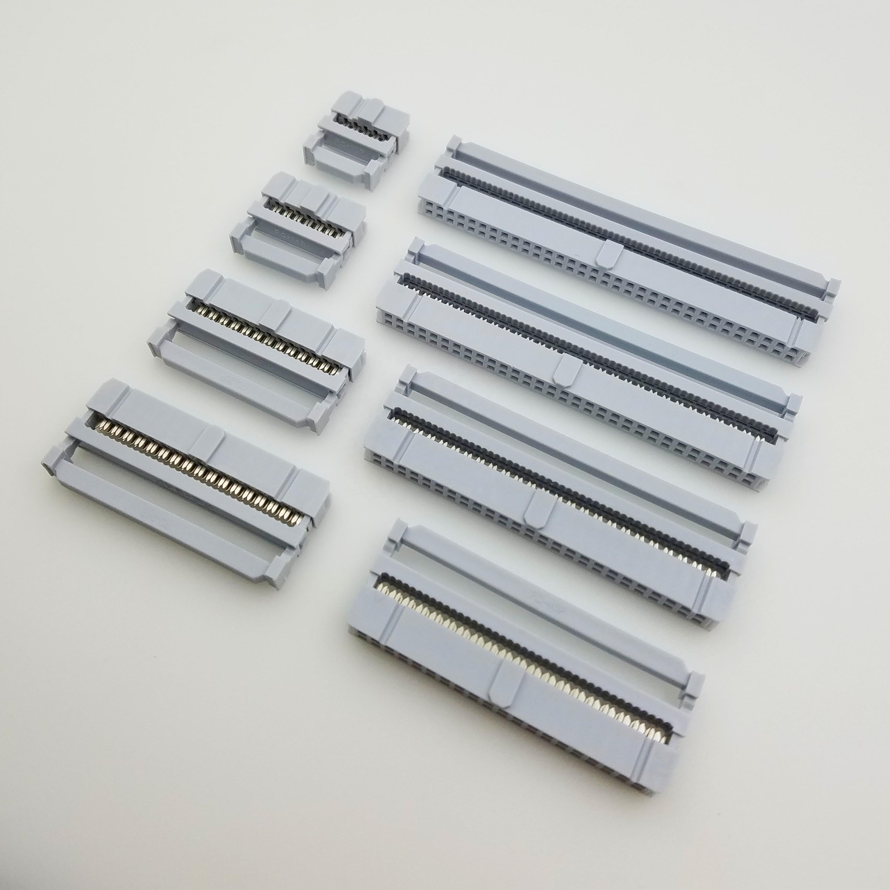 2.54mm 2.0mm pitch IDC connector double rows from 6pin to 64pin FC pcb wire CONNECTOR header socket