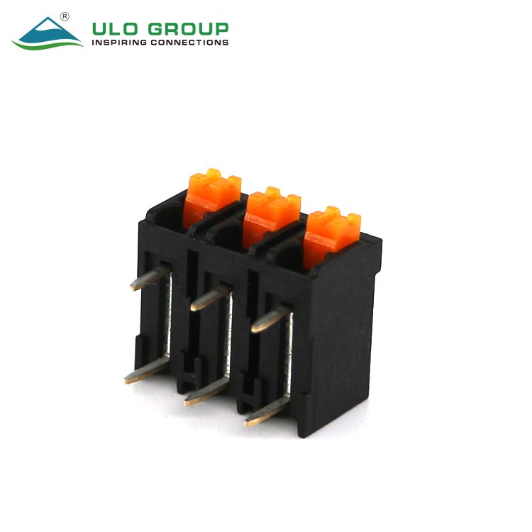 wire connectors terminal block for pcb board spring terminal blocks screwless electrical connector 5.0mm ptich