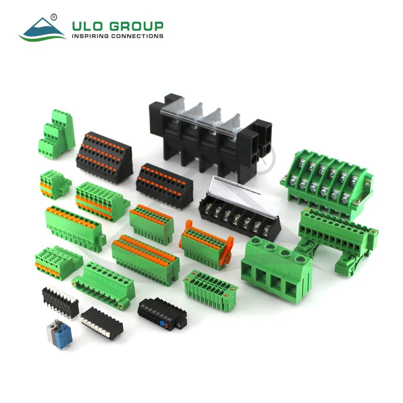 wire connectors terminal block for pcb board spring terminal blocks screwless electrical connector 5.0mm ptich