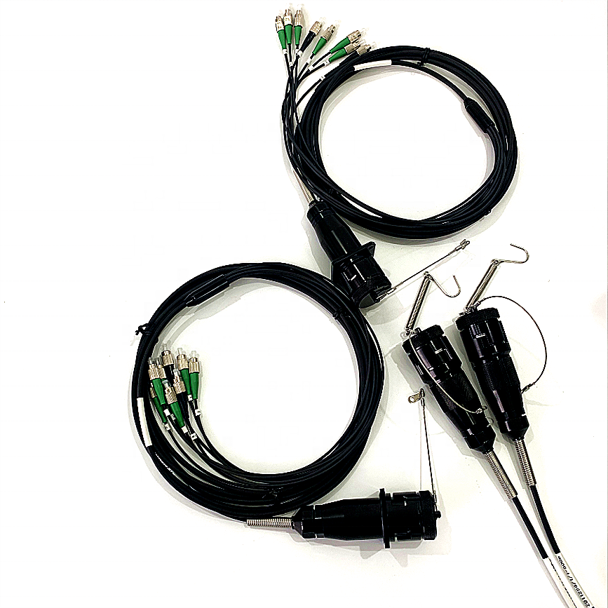 ZLTC YZC08P YZC08S plug and socket outdoor field waterproof fiber connector assemblies for harsh environment using