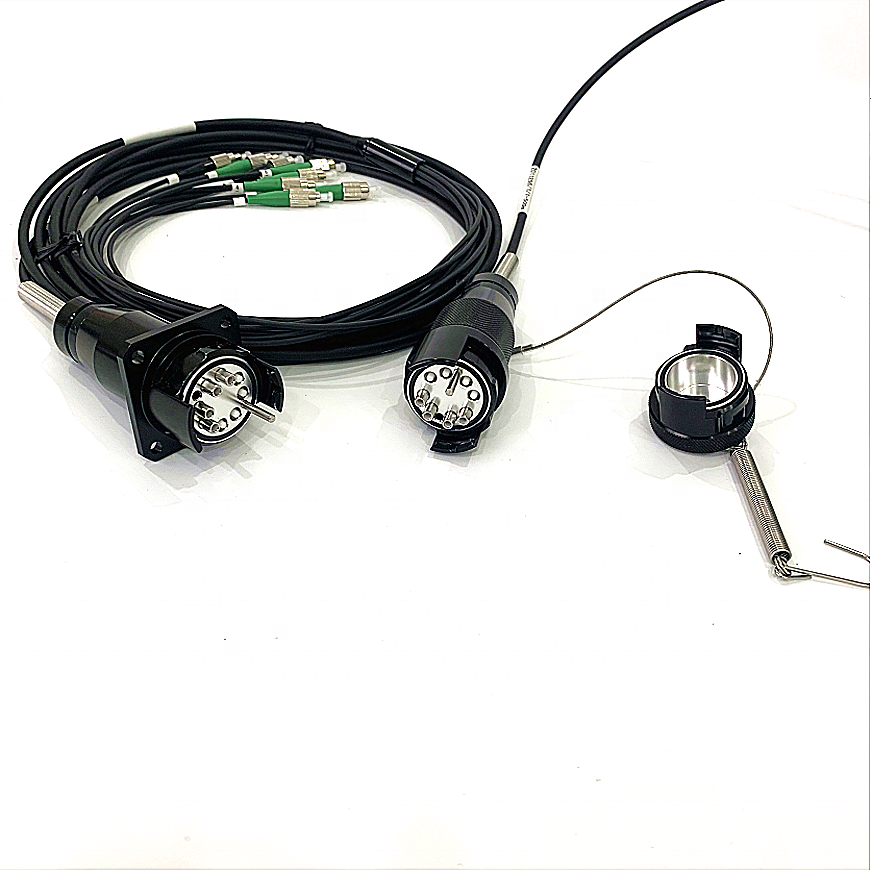 ZLTC YZC08P YZC08S plug and socket outdoor field waterproof fiber connector assemblies for harsh environment using