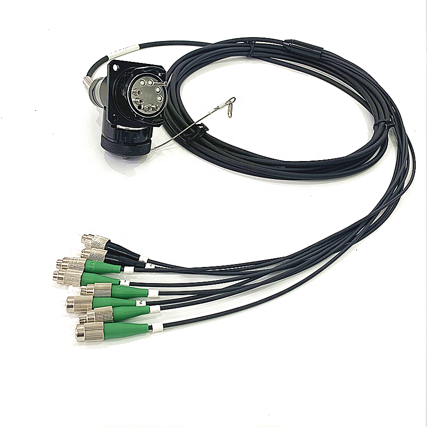 ZLTC YZC08P YZC08S plug and socket outdoor field waterproof fiber connector assemblies for harsh environment using