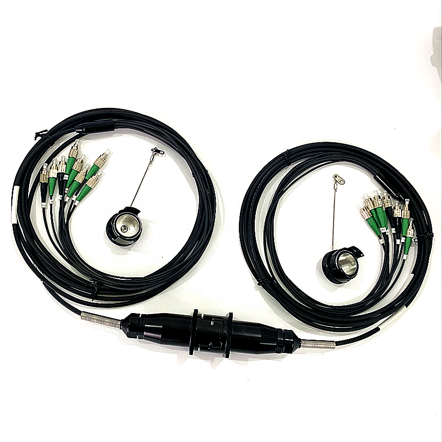 ZLTC YZC08P YZC08S plug and socket outdoor field waterproof fiber connector assemblies for harsh environment using